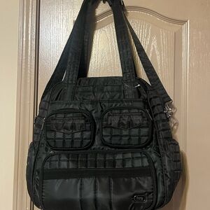 Lug Puddle Jumper Black Women's Bag